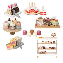 Det store kagebord - træmad