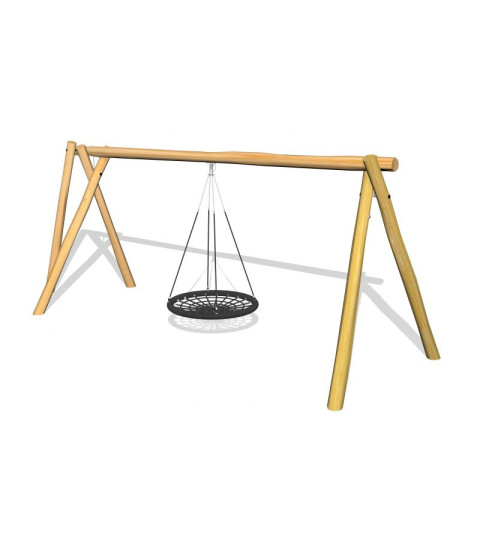 Robinia gyngestativ med Ø120 redegynge, 1 punkt 