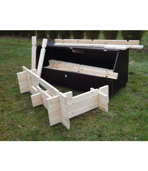 Byggebrædder, sæt med 200 stk. og opbevaringskasse