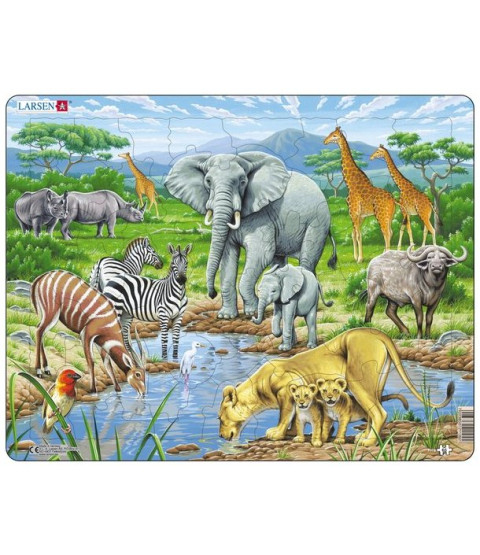 Puslespil, Savannah, 65 Brikker