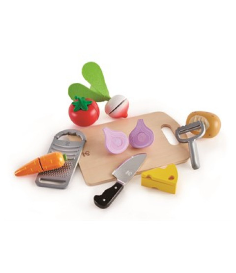 Køkken-/madsæt i træ