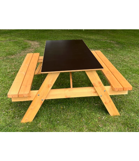 Bord-/bænkesæt med trailerplade, børnestørrelse