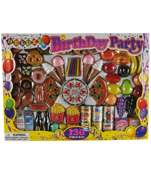 Legemad fødselsdagsfest, 130 dele