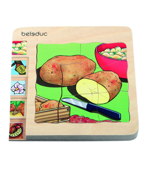 Lag på lag puslespil kartoffel 