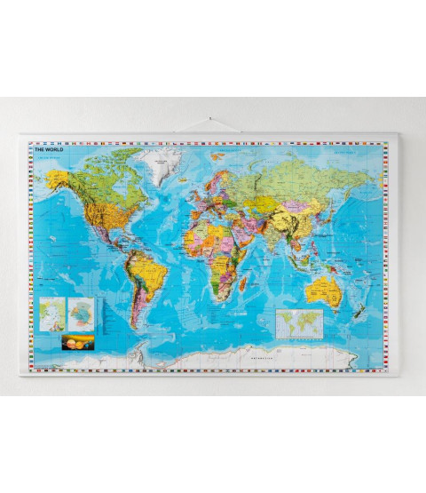 Verdenskort 137 x 89 cm