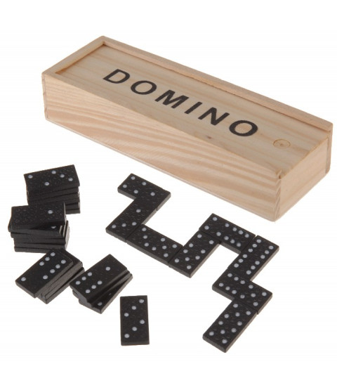 Domino i trækasse