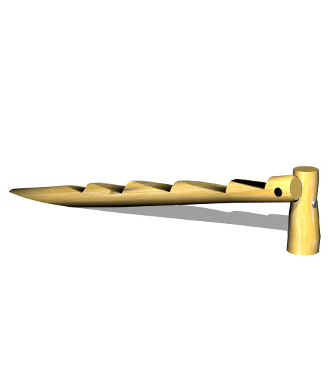 Robinia skrå balancebom med trin