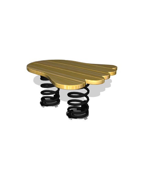 Stor bjørnefod på dobbelt fjedre