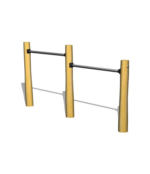 Robinia dobbelt kolbøttestativ