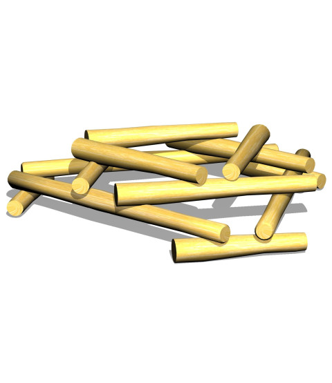 Robinia brændestabel