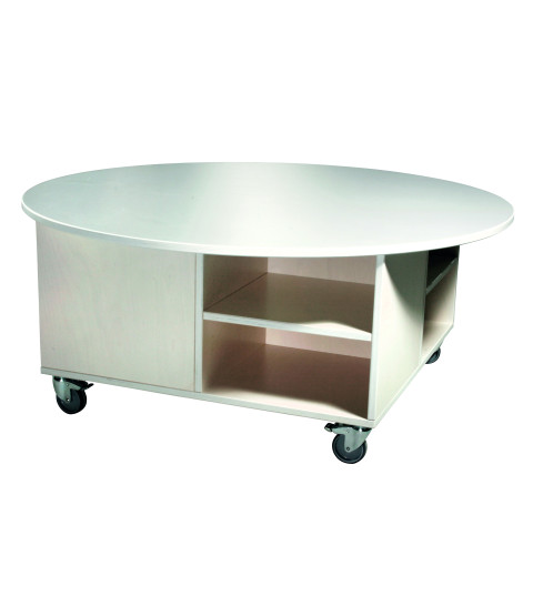 Legebord med rund topplade