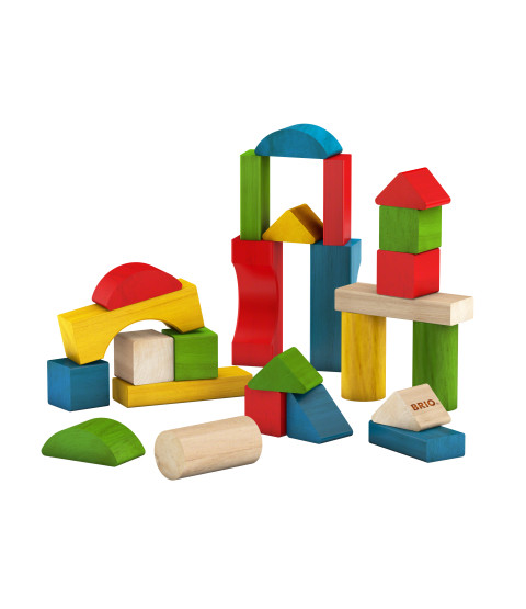 Byggeklodser, farvede, 25 stk.