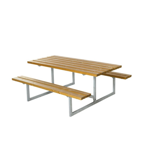 Bord-/bænkesæt med metalstel, 3 stk. 