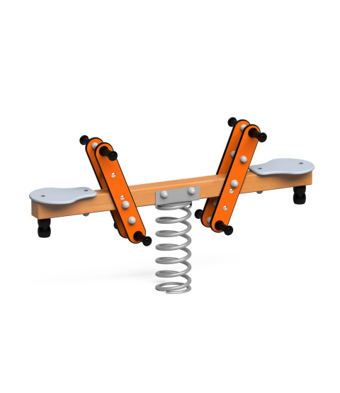 Vippe på fjeder Enkel / metalbase