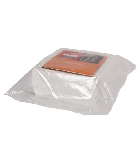 Plus Plus byggeplader, 12 stk. hvid