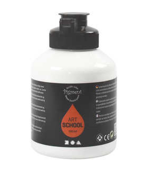 Pigment Art School, 500 ml, hvid , hvid