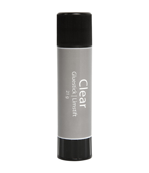 Clear limstift, 21 g, 1 stk. Rund