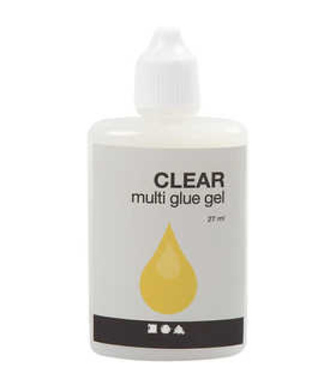 Clear Multi Glue Gel, 27 ml x 10 flasker