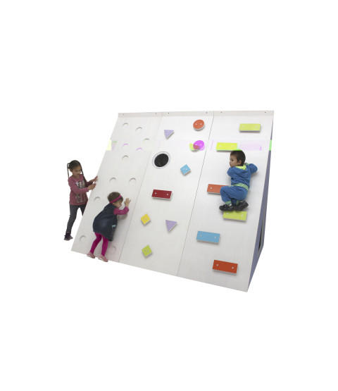 Klatrehus med klatresten/greb