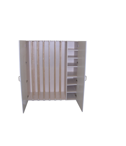 Madrasskab med 7 pladser + sengetøj