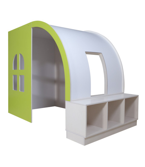 Legehule med buet tag