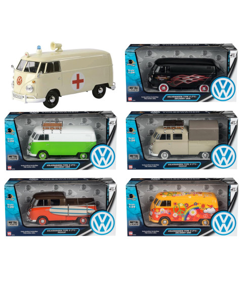 VW folkevognsrugbrød, 6 ass.