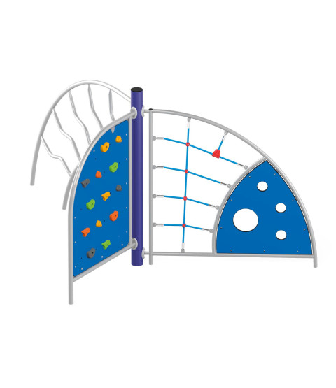Tredobbelt klatrevæg høj