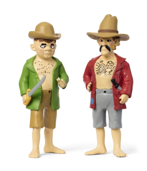 Pippi figursæt - Piratfigurer Jim & Buck