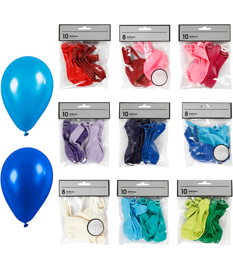 Balloner, ass. farver, 30pk