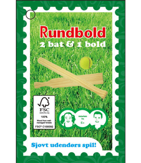 Rundboldsæt - sæt med 2 bat + bold