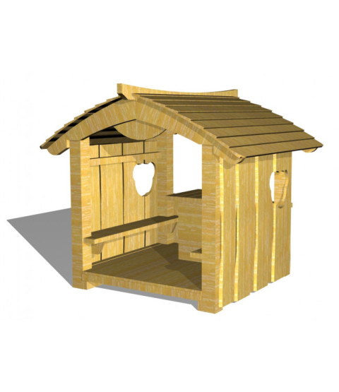 Legehus Bjørnebo med gulv