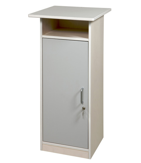 Indskrivningspult med skab