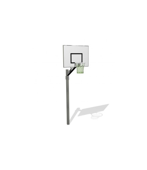 Basketballstativ Hvid plade 