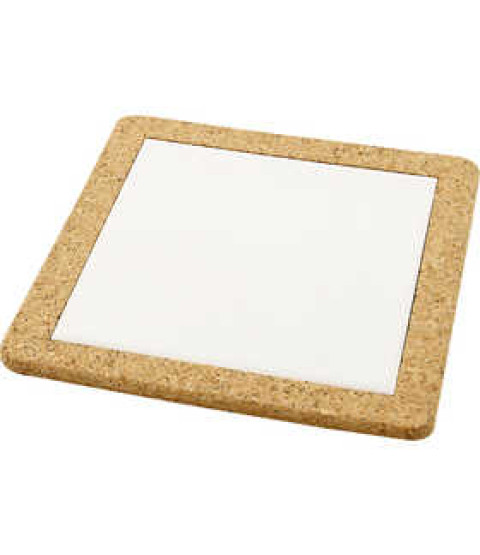 Porcelænskakkel med korkramme