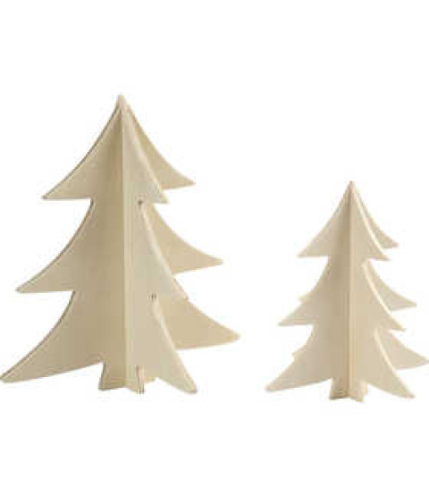 3D juletræer - 10 pakker