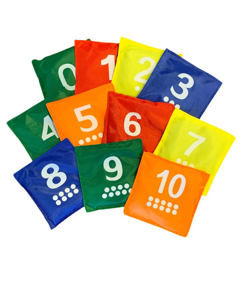 Ærteposer med tal 0-10