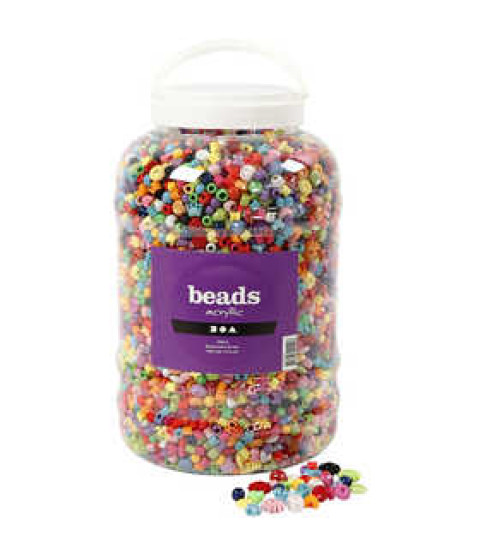 Perlespand, str. 6-20 mm, hulstr. 1,5-6 mm, 5700 ml 3000 g