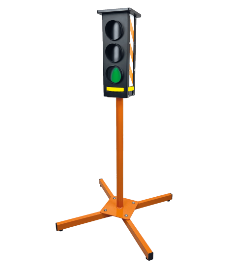 Trafiklys til cykelbanen / legepladsen