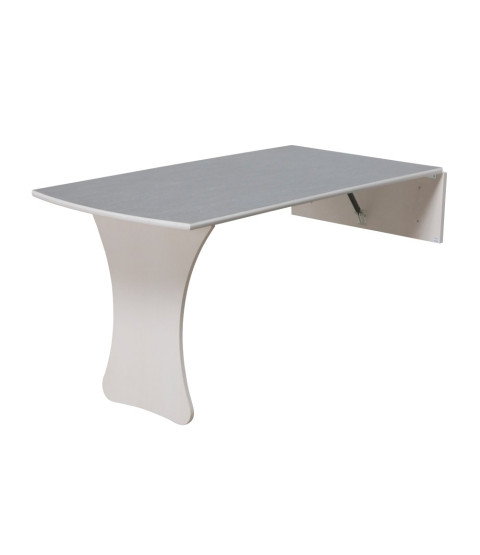 Væghængt Klap-op Bord u. Bænk, 140x80 H72 cm