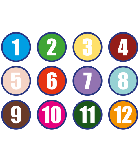 Gulvfolie - Tallene 1- 12