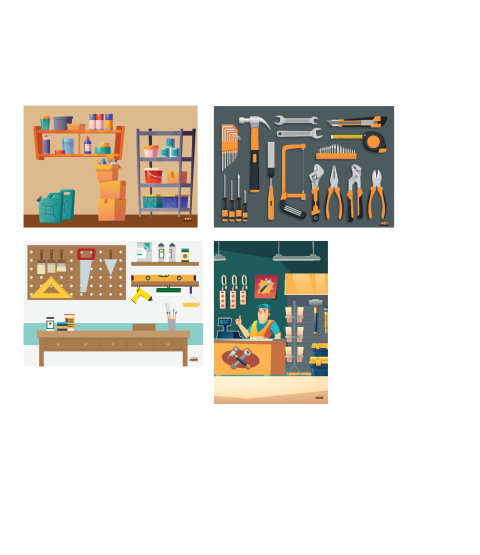 Temaplader til legehus - Værksted