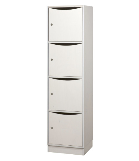 Personaleskab med brevindkast og lås