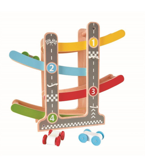 Hape Fast Flip Racetrack træracerbane