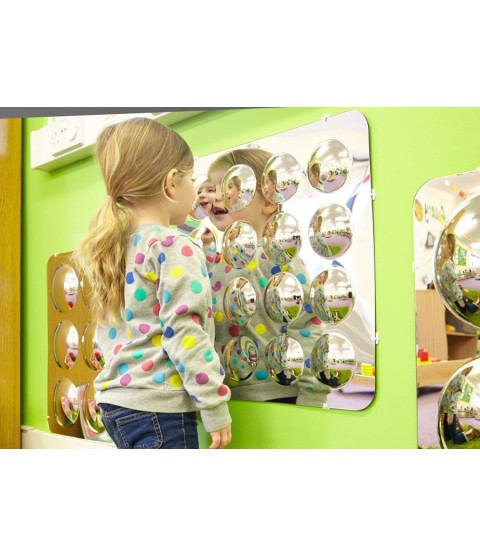 Akrylspejlvæg 490 mm med 16 kupler