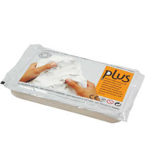 Selvhærdende ler, 1000 g, lys grå , grå