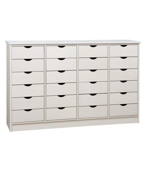 Skuffereol med 24 store skuffer