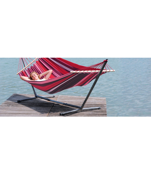 HÆNGEKØJE med metalstativ 