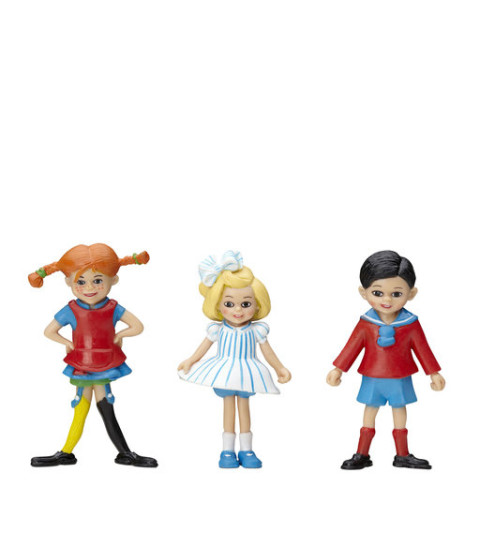 Pippi figursæt - Pippi, Tommy & Annika