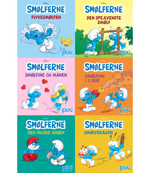 Pixi-Serie Smølferne, 6 bøger