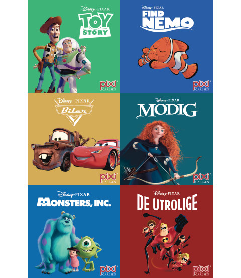 Pixi-Serie Pixar #1, 6 bøger
